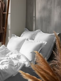 Наволочка SL Home Tencel, 70×70+3 см, тенсель, эвкалиптовое волокно 100%. белая