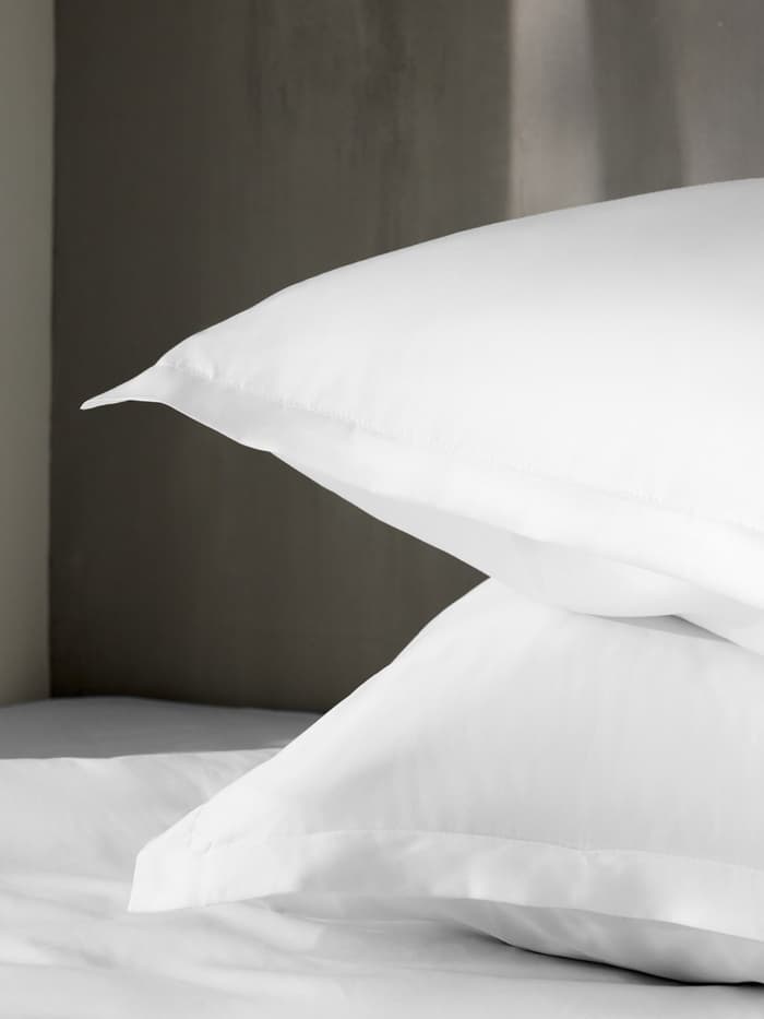 Наволочка SL Home Tencel, 70×70+3 см, тенсель, эвкалиптовое волокно 100%. белая