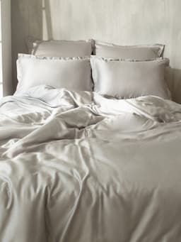 Пододеяльник евро SL Home Tencel, 200×220 см, тенсель, светло-серый