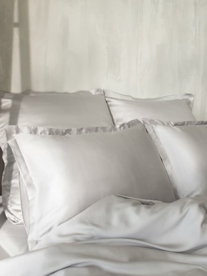 Простыня евро-макси SL Home Tencel, 235×280 см, тенсель, светло-серая