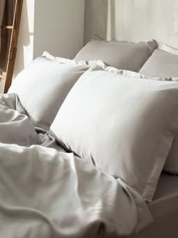 Простыня евро-макси SL Home Tencel, 235×280 см, тенсель, светло-серая