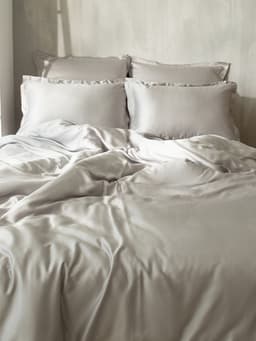 Простыня евро-макси SL Home Tencel, 235×280 см, тенсель, светло-серая