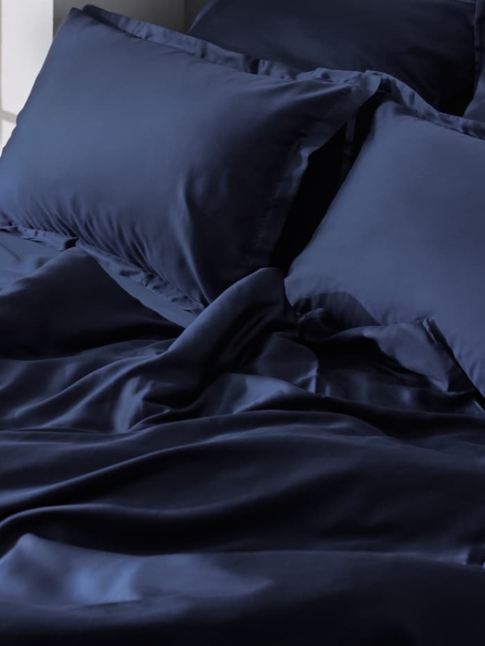 Пододеяльник 2-спальный SL Home Tencel, 180×220 см, тенсель, синий