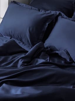 Пододеяльник 2-спальный SL Home Tencel, 180×220 см, тенсель, синий