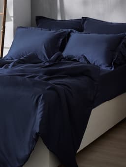 Пододеяльник 2-спальный SL Home Tencel, 180×220 см, тенсель, синий