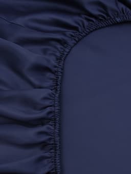 Простыня на резинке 1.5-спальная SL Home Tencel, 140×200+30 см, тенсель, синяя