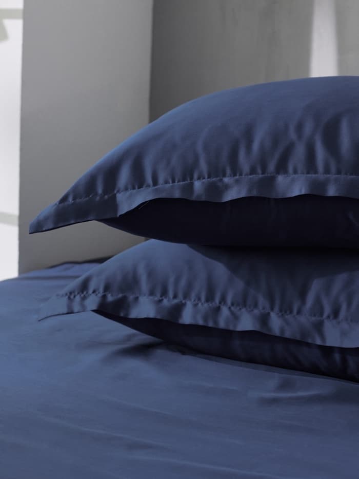 Наволочка SL Home Tencel, 70×70+3 см, тенсель, эвкалиптовое волокно 100%, синяя