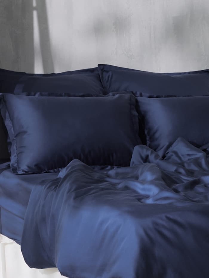 Наволочка SL Home Tencel, 70×70+3 см, тенсель, эвкалиптовое волокно 100%, синяя