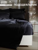 Пододеяльник 2-спальный SL Home Tencel, 180×220 см, тенсель, чёрный