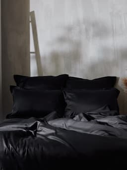 Простыня на резинке 1.5-спальная SL Home Tencel, 140×200+30 см, тенсель, чёрная