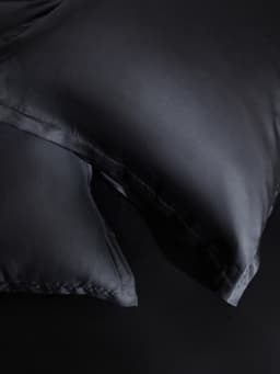 Наволочка SL Home Tencel, 70×70+3 см, тенсель, эвкалиптовое волокно 100%, чёрная