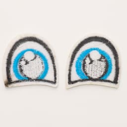 Термонаклейка «Глаза»: правый и левый, 3 × 3 см, овальный, цвет голубой, 100 шт.