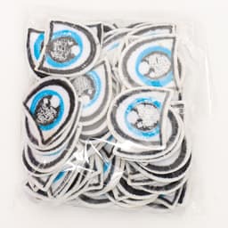 Термонаклейка «Глаза»: правый и левый, 3 × 3 см, овальный, цвет голубой, 100 шт.