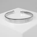 Чокер «Рельеф» широкий, 2 см, цвет серебро, 13.5 см