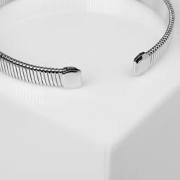 Чокер «Рельеф» широкий, 2 см, цвет серебро, 13.5 см