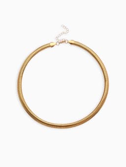 Чокер «Рельеф», узкий, 1 см, цвет золото, 47.5 см