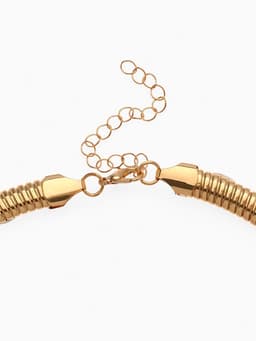 Чокер «Рельеф», узкий, 1 см, цвет золото, 47.5 см