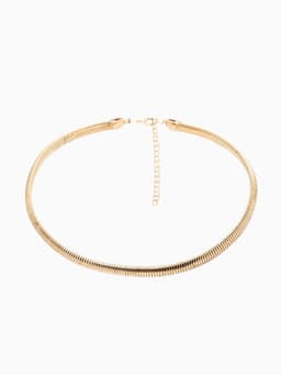 Чокер «Рельеф», узкий, 1 см, цвет золото, 47.5 см