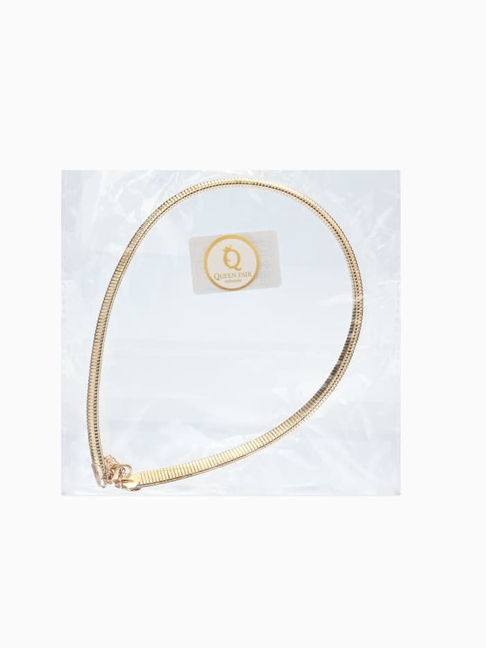 Чокер «Рельеф», узкий, 1 см, цвет золото, 47.5 см