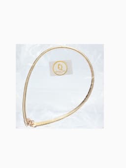 Чокер «Рельеф», узкий, 1 см, цвет золото, 47.5 см