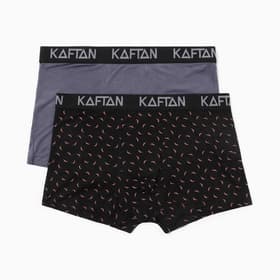 Набор трусов KAFTAN Hot Stop 2 штуки, чёрный/серый, размер 46