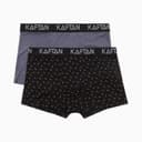 Набор трусов KAFTAN Hot Stop 2 штуки, чёрный/серый, размер 46