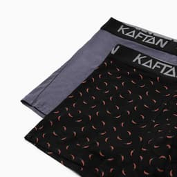 Набор трусов KAFTAN Hot Stop 2 штуки, чёрный/серый, размер 46