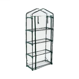 Парник-стеллаж, 4 полки, 160×70×30 см, металлический каркас d=16 мм, чехол плёнка 80 мкм, Greengo