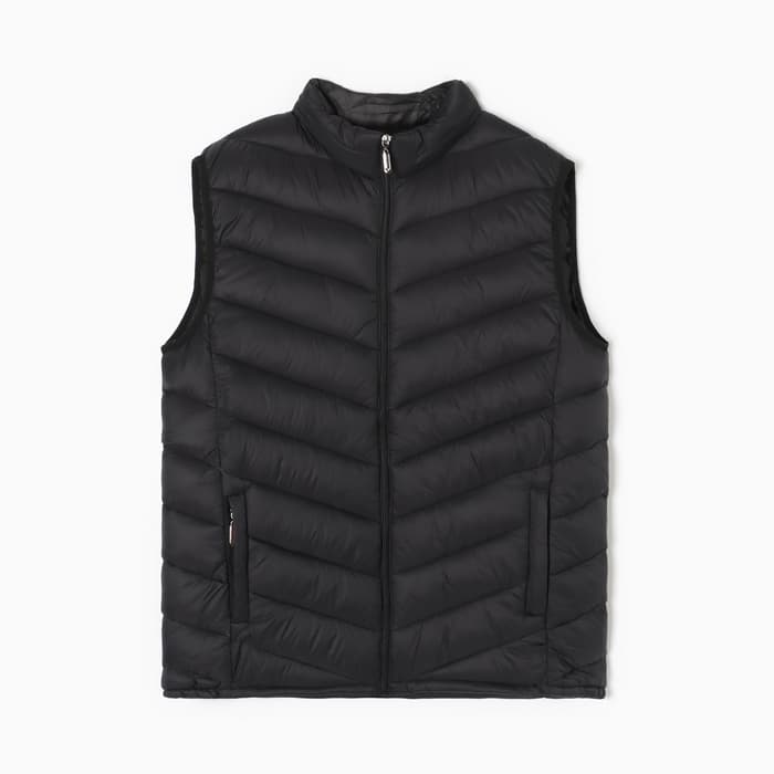 Жилет мужской на молнии MIST, размер 48, чёрный