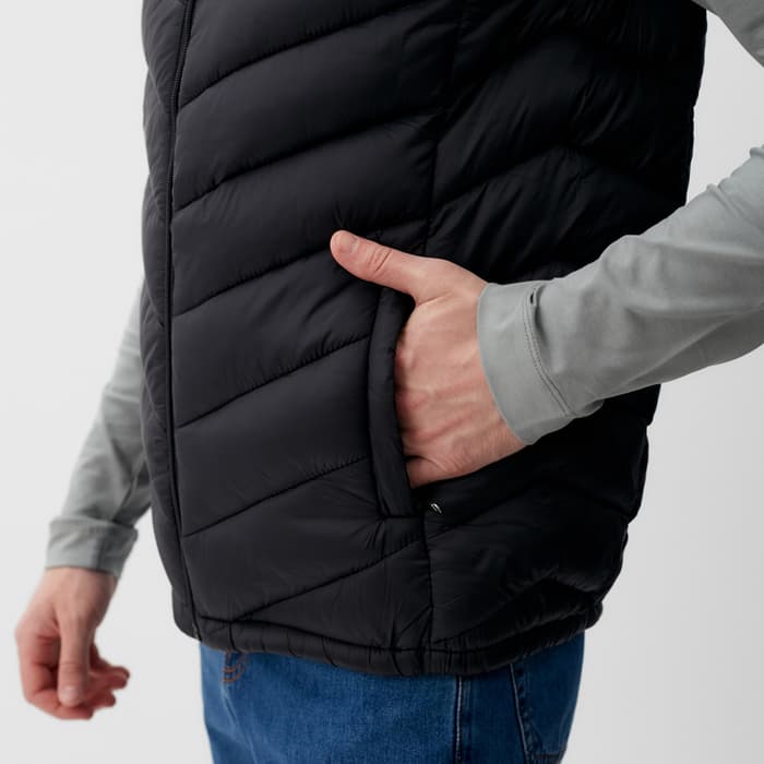 Жилет мужской на молнии MIST, размер 48, чёрный