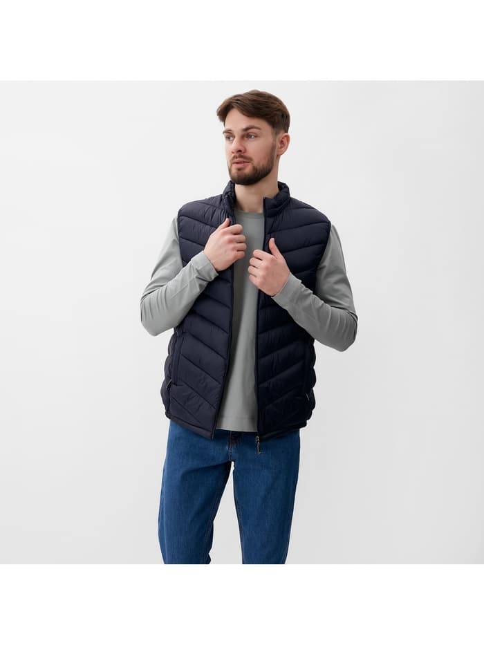Жилет мужской на молнии MIST, размер 48, синий