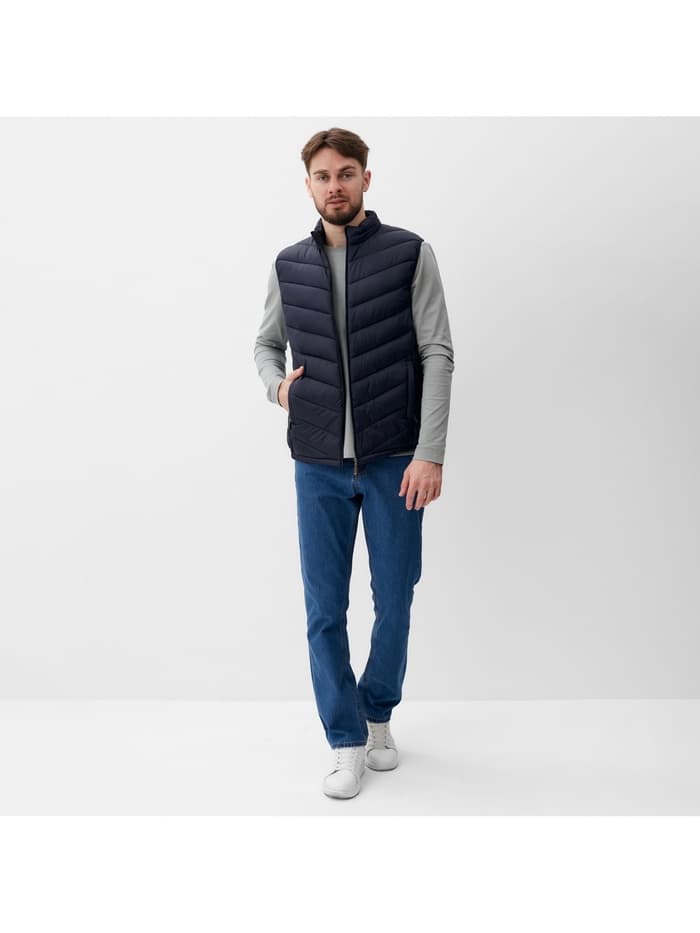 Жилет мужской на молнии MIST, размер 54, синий