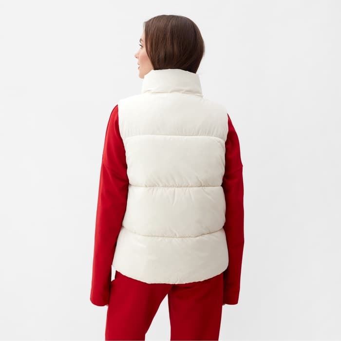 Жилет женский с воротником MIST, размер 42, молочная