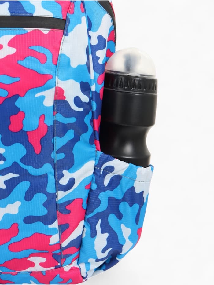 Рюкзак походный, водонепроницаемый, 14 л, с карманами, голубой/розовый