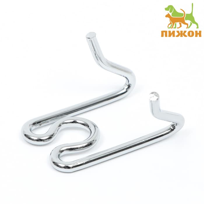 Звено для строгого ошейника - полуудавки, толщина 2.5 мм, хромированная сталь