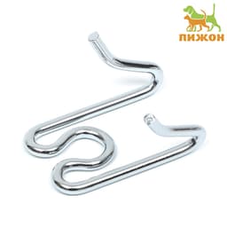 Звено для строгого ошейника - полуудавки, толщина 3.5 мм, хромированная сталь