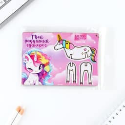 Брелок для ключей деревянный конструктор «Единорог», 7×6.6 см