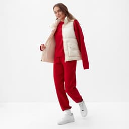 Жилет женский с воротником MIST, размер 48, молочная