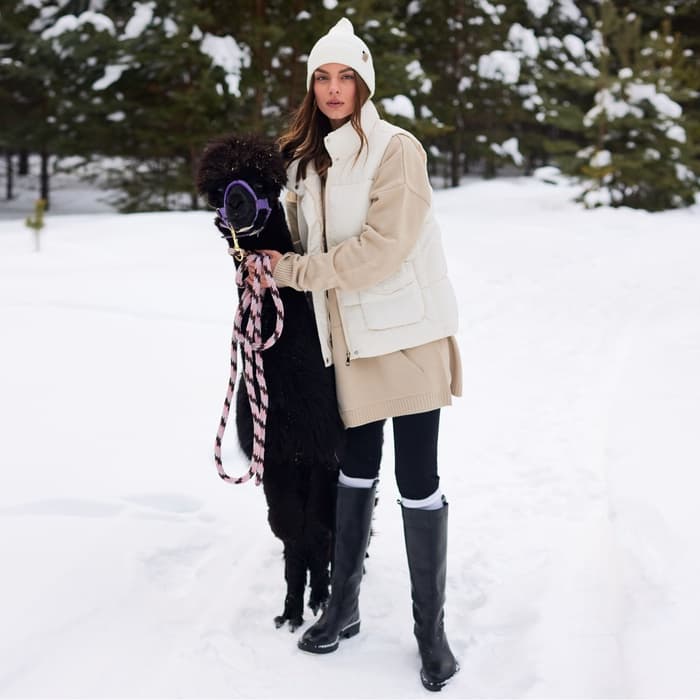 Жилет женский с воротником MIST, размер 48, молочная