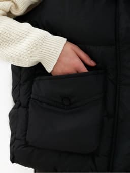 Жилет женский с воротником MIST, размер 42, чёрный