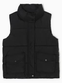 Жилет женский с воротником MIST, размер 42, чёрный