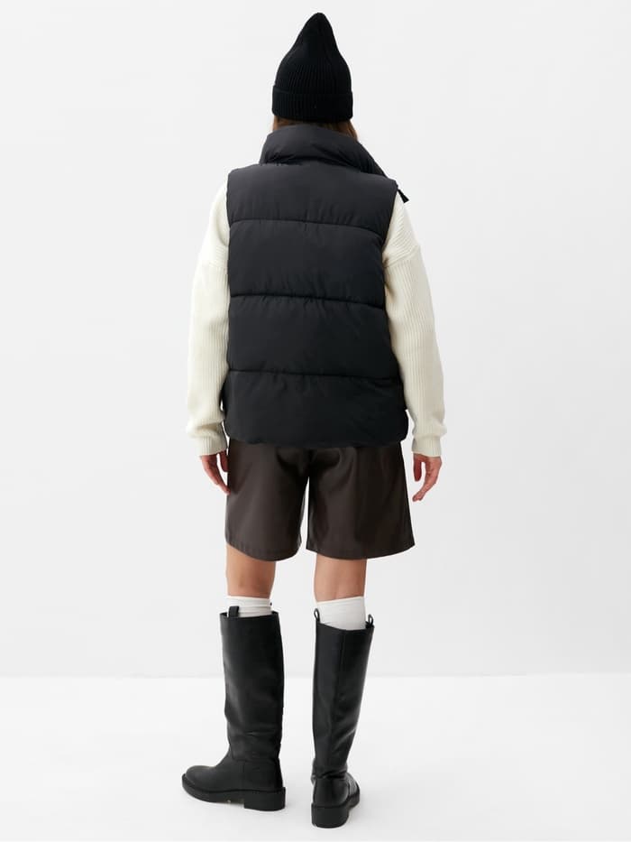 Жилет женский с воротником MIST, размер 44, чёрный