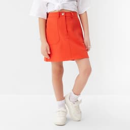 Юбка джинсовая KAFTAN, размер 36 (134-140 см), оранжевая