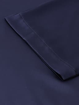 Халат домашний женский с запахом MINAKU: Home collection, тёмно-синий, размер 48