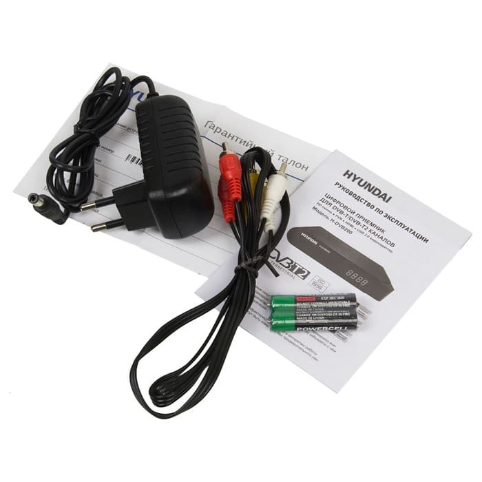 Ресивер DVB-T2 Hyundai H-DVB200, чёрный