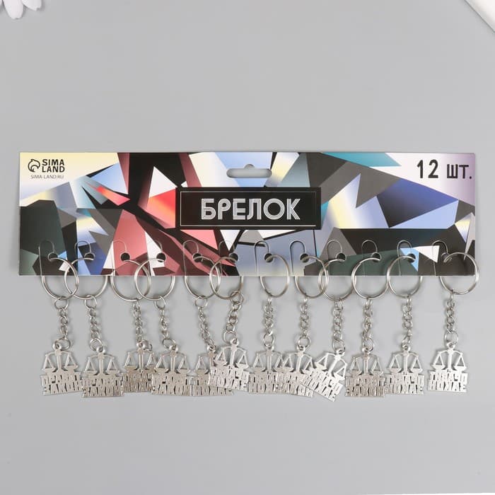 Брелок для ключей на кольце «Юрист - Правит закон», металл, 2.5×2.2 см