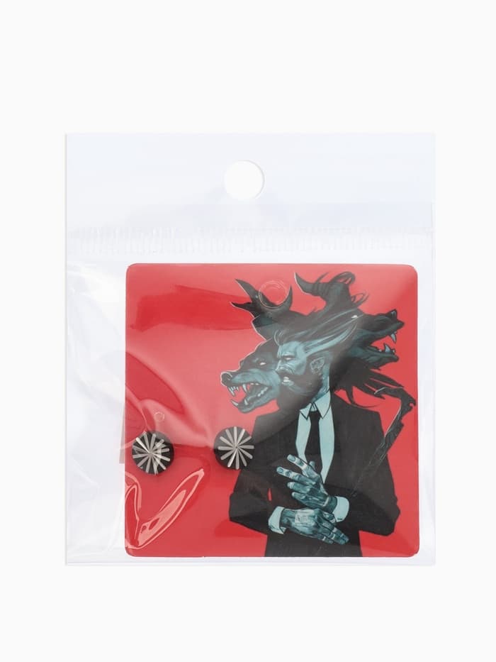 Серьги металл «Пусеты» стальные, грани, цвет чёрный