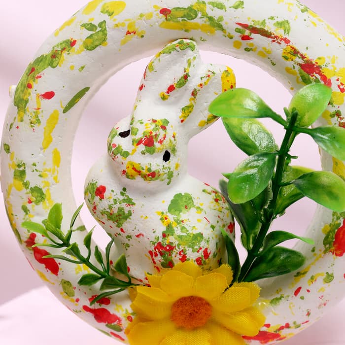 Пасхальный декор «Зайчик» 3×12×12 см