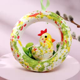 Пасхальный декор «Курочка» 3×12×12 см