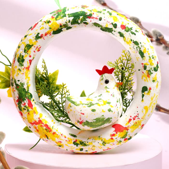 Пасхальный декор «Курочка» 5×15×15 см